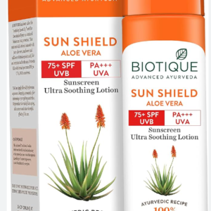 Lotion BIOTIQUE Moisturizer SUN protect Morning Nectar - 100% Advanced Ayurveda Sunscreen ultra protection 30+ SPF UVB 120ml