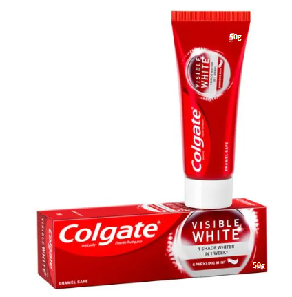 Toothpaste Visible White Sparkling Mint 50gm Colgate - Image 2
