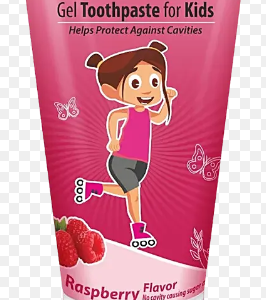 GEL TOOTHPASTE FOR KIDS-RASPBERRY 80G -DENTOSHINE