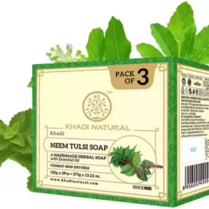 KHADI NATURAL Neem Tulsi Soap(125x3=375gm)
