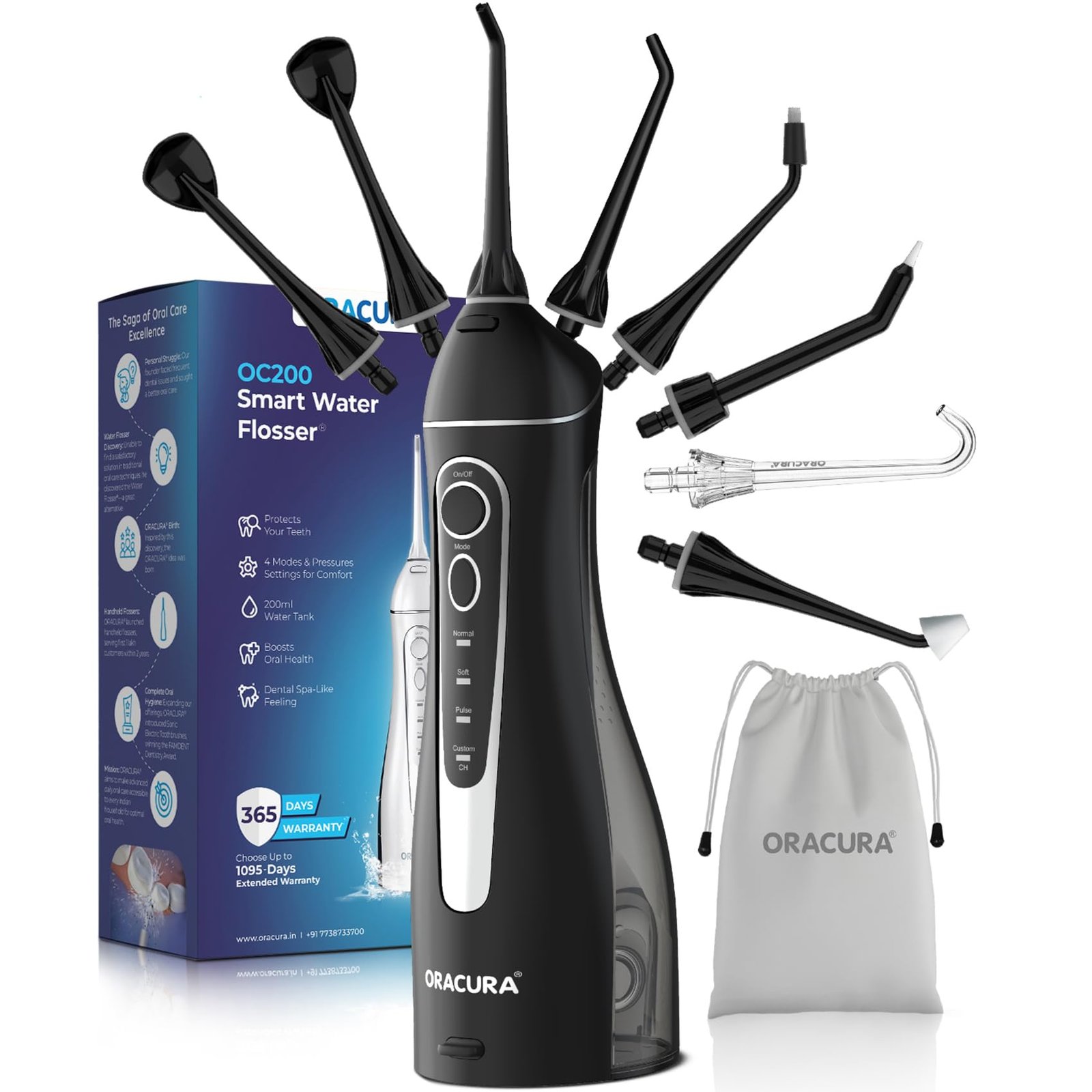 Oracura OC200 Dental PRO Smart Plus Water Flosser