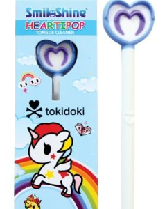 Tongue cleaner KIDS Heartipop BLUE - SMILOSHINE