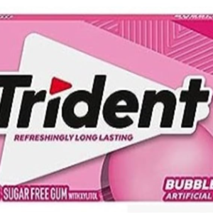 Chewing gum - TRIDENT Bubblegum flavour sugar free, 14 sticks 26gm