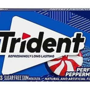 Chewing gum - TRIDENT Perfect Peppermint flavour sugar free, 14 sticks 26gm